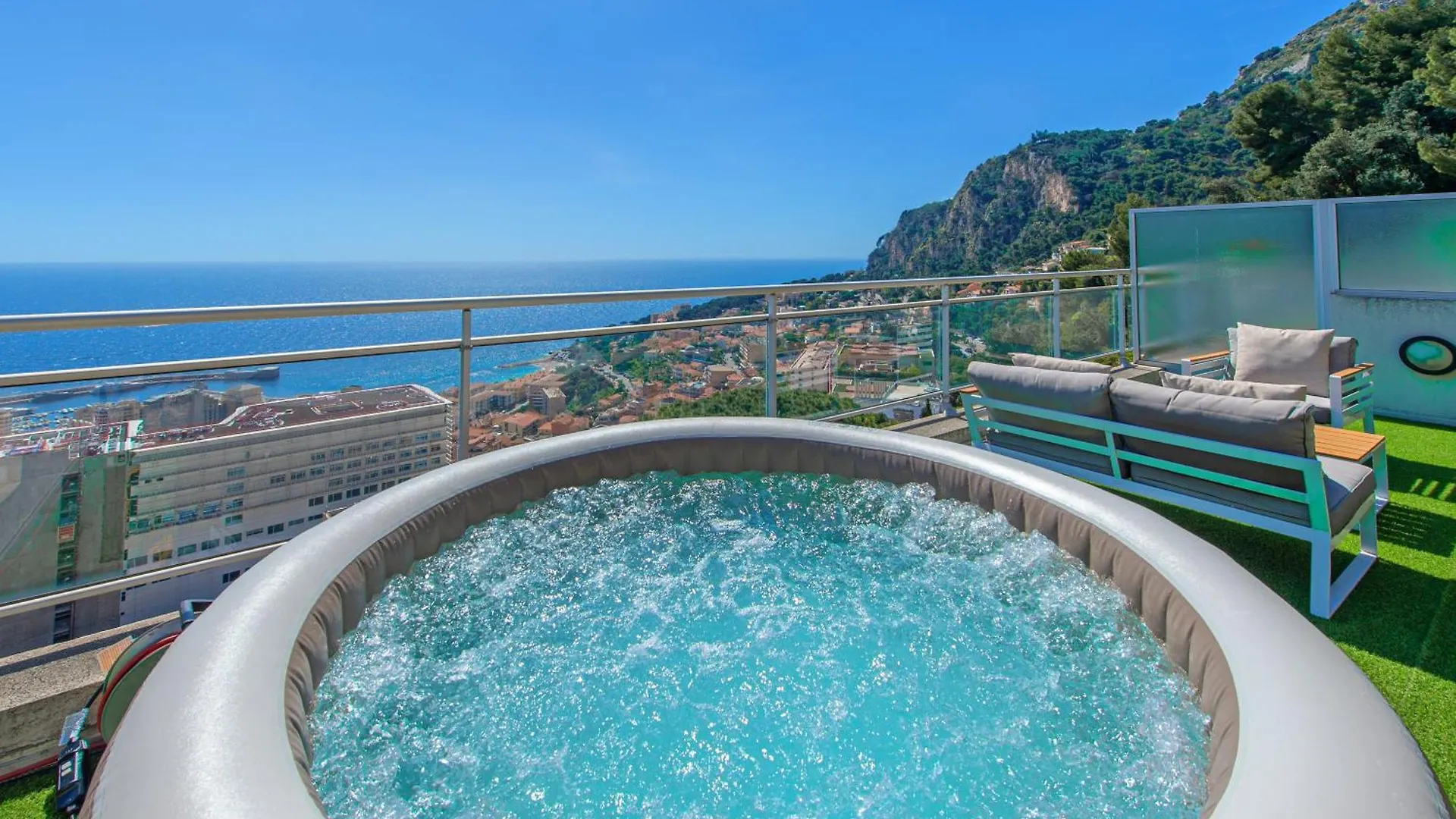 Apartment Jardins De Monaco - Vue Mer - Jacuzzi - Parking Cap-d'Ail France